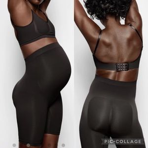 Skims Maternity Sculpting Short Mid Thigh Onyx Size L/XL in Black